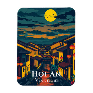 Hoi An Vietnam Oude stad Lantaarns Briefkaart Magneet