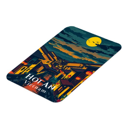 Hoi An Vietnam Oude stad Lantaarns Briefkaart Magneet (Linkerzijde)