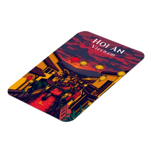 Hoi An Vietnam oude stad lantaarns Magneet (Linkerzijde)