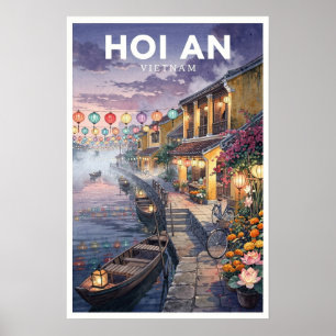 Hoi An Vietnam Reis naar het verleden Poster