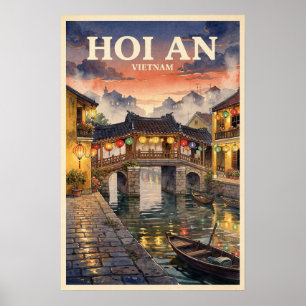 Hoi An Vietnam Reis naar het verleden Poster