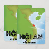 Hoi An Vietnam reisposter art print (Voorkant / Achterkant)
