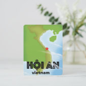 Hoi An Vietnam reisposter art print (Staand voorkant)