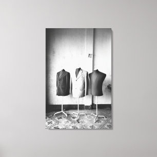 Hoi An Vietnam, Suit-jassen gemaakt om te bestelle Canvas Afdruk