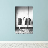 Hoi An Vietnam, Suit-jassen gemaakt om te bestelle Canvas Afdruk (Insitu (Houten vloer))