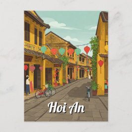 Hoi An Vietnam Vintage Travel Briefkaart