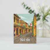 Hoi An Vietnam Vintage Travel Briefkaart (Staand voorkant)