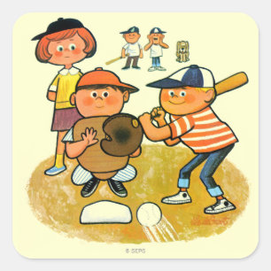 Hoi Batter! Vierkante Sticker