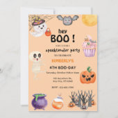 Hoi Boe! Halloween spookachtige verjaardag Kaart (Voorkant)