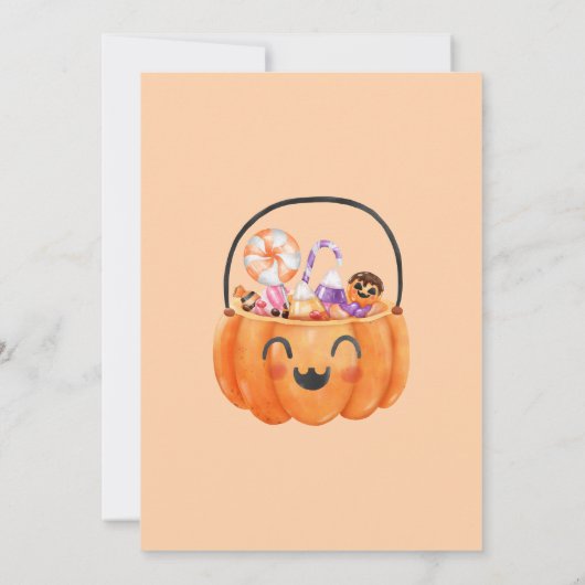 Hoi Boe! Halloween spookachtige verjaardag Kaart (Achterkant)