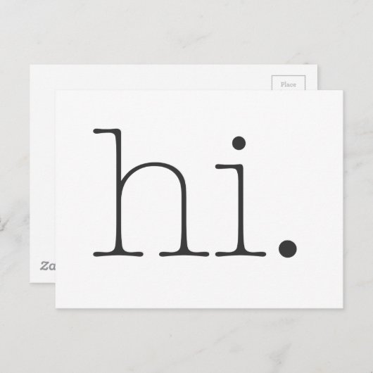 Hoi. Briefkaart (Voorkant / Achterkant)