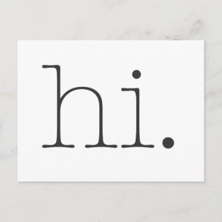 Hoi. Briefkaart