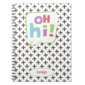 Hoi! Colorful Speech Bubble Notitieboek (Voorkant)