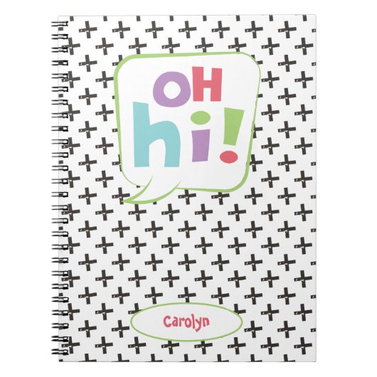 Hoi! Colorful Speech Bubble Notitieboek (Voorkant)