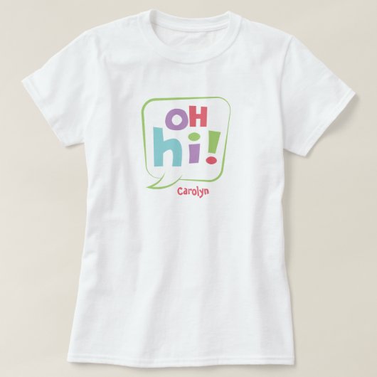 Hoi! Colorful Speech Bubble T-shirt (Design voorkant)