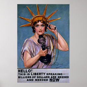 Hoi! Dit is de vrijheid om te spreken ~  WW1 Poster
