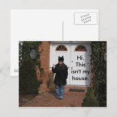 Hoi. Dit is niet mijn huis. Briefkaart (Voorkant / Achterkant)