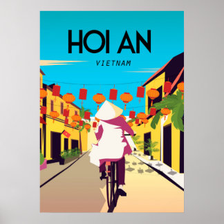 HOi Een Vietnamese reisposter uit de stad Poster