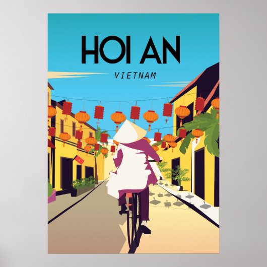 HOi Een Vietnamese reisposter uit de stad Poster (Voorkant)