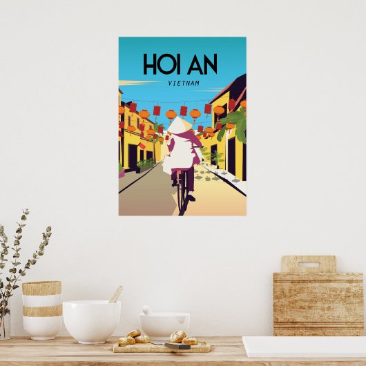 HOi Een Vietnamese reisposter uit de stad Poster (Keuken)