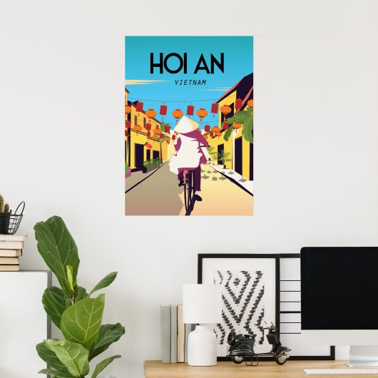 HOi Een Vietnamese reisposter uit de stad Poster (Thuiskantoor)