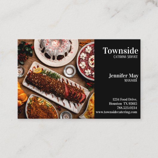 Hoi- en zoetstofcatering visitekaartje (Voorkant)