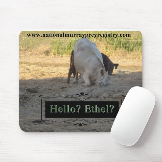 Hoi? Ethel? Murray Gray Mousepad Muismat (Met muis)