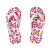 Hoi. florale kwekerij patroon. kinder teenslippers (Voetbed)