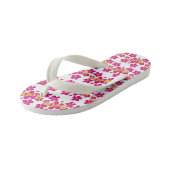 Hoi. florale kwekerij patroon. kinder teenslippers (Schuin)