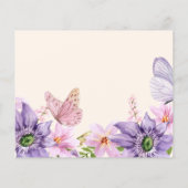 Hoi geeft haar vlinders Recept Kaart Vrijgezellenf (Achterkant)