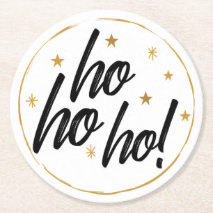 Hoi! Golden Stars Ronde Kartonnen Onderzetter