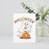 Hoi ! Halloween Briefkaart (Staand voorkant)