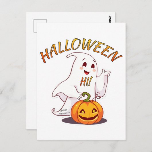 Hoi ! Halloween Briefkaart (Voorkant / Achterkant)