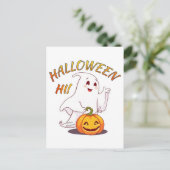 Hoi ! Halloween Briefkaart (Staand voorkant)