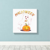 Hoi ! Halloween Canvas Afdruk (Insitu (Houten vloer))