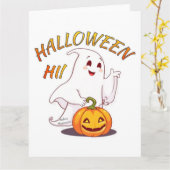 Hoi ! Halloween Kaart (Gele Bloem)