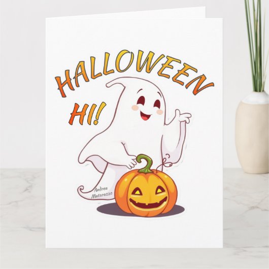 Hoi ! Halloween Kaart (Voorkant)