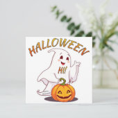 Hoi ! Halloween Kaart (Staand voorkant)