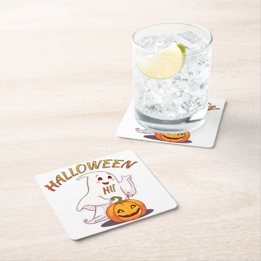 Hoi ! Halloween Kartonnen Onderzetters (Insitu)