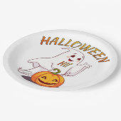 Hoi ! Halloween Papieren Bordje (Gekanteld)