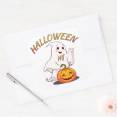 Hoi ! Halloween Vierkante Sticker (Envelop)