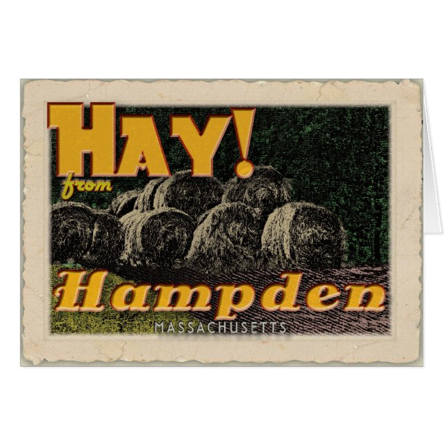 Hoi! Hampden, MA-kaart (Voorkant Horizontaal)