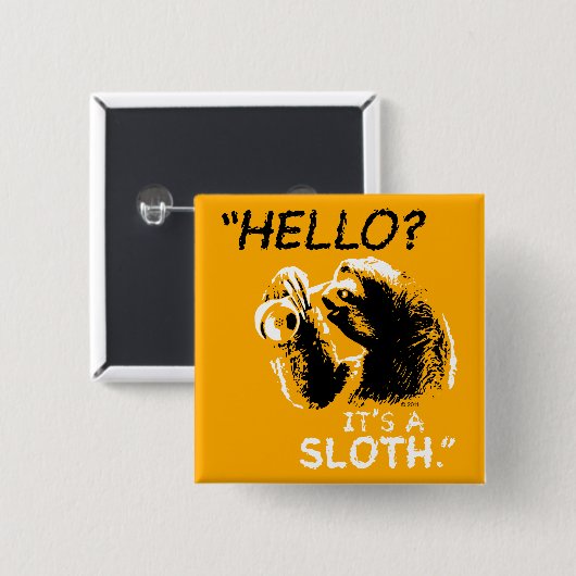 "Hoi? Het is een Slote." pop Vierkante Button 5,1 Cm (Voorkant /achterkant)