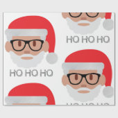 Hoi hipster santa cadeaupapier (Vlak)