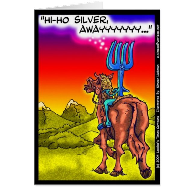Hoi Ho Silver? Fun Lone Ranger Parody Cartoon Gift (Voorkant)