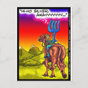 Hoi Ho Silver? Fun Lone Ranger Parody Cartoon Gift Briefkaart