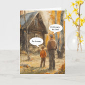 Hoi hongerig, ik ben pap Vaderdag Kaart (Gele Bloem)