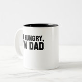 Hoi, Hungry, ik ben papa Tweekleurige Koffiemok (Voorkant links)