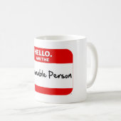 HOI. Ik ben de REDELIJKE PERSOON. Koffiemok (Voorkant rechts)