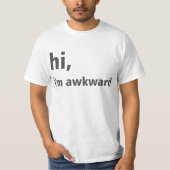 Hoi, ik ben onhandig t-shirt (Voorkant)